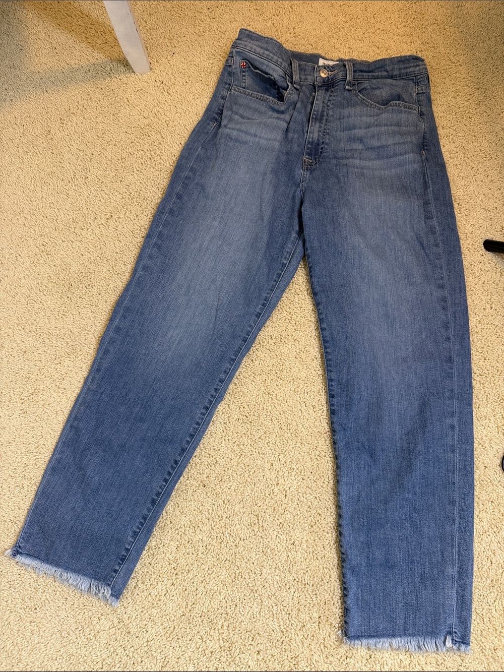 Hudson’s Women’s Blue High-Rise Straight Jeans
